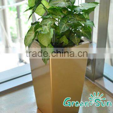 plastic rectangular flowerpot, planter, square, glossy or matte