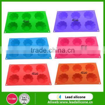 100% Food Grade Recycling Heart Combination Shape Silicone Cake Mold photo-2