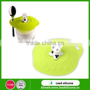 Custom Cow Silicone Cup Cover / Silicone Cup Lid / Silicone Coffee Cup Cover Lid photo-4