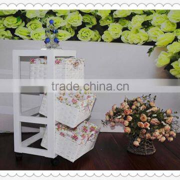 Unique New Design Decorative Antique Unfinished Wooden Cabinet With Basket Drawers photo-2