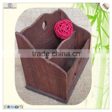 Natural Decoration Two Divider Dyed Carved Envelope Box photo-2