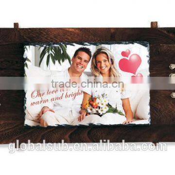 Big Slate Sublimation Photo Wooden Wall Frame