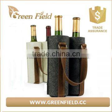 Wholesale fabric wine bottle felt wine cooler bag