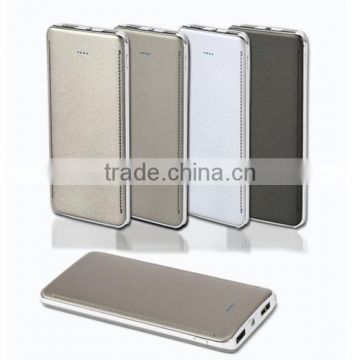 13000mAh Leather finish Power Bank mobile phone charger