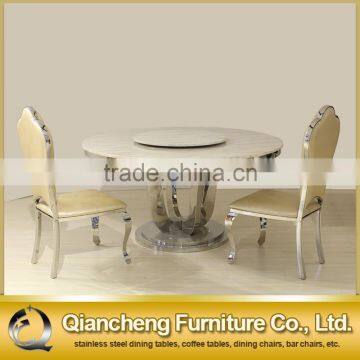 Mirrored Dining Table Marble Round Dining Table Malaysia Restaurant Furniture photo-2