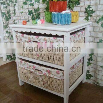 Hot Sale Modern Style White Wooden Cabinet With 2 Drawer photo-3