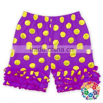 Wholesale Baby Girl's Boutique Clothes Elastic Waist Cotton Shorts Children Ruffle Shorts Baby Ruffle Shorts Pants photo-5