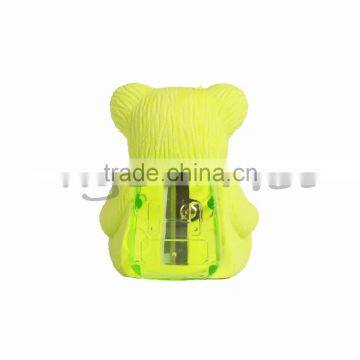 Environmental TPR Novelty Custom Bear Eraser With Bag Pencil Sharpener photo-2