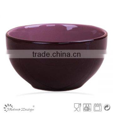 colorful two tone ceramic 12cm cereal bowl