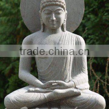 Asia Fengshui Outdoor Zen Garden Hand Carved Marble Reclining Statue of the Buddha photo-2