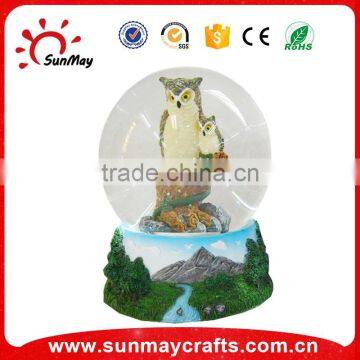 polyresin customized water globe for owl