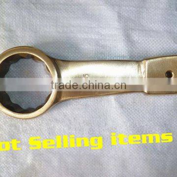 14mm Ring Slogging Spanner Hammer Striking Box End Wrench Al-Br Alloy Spanner photo-6