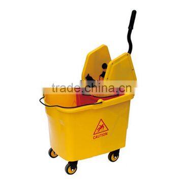 Down-press Single Mop Wringer Trolley