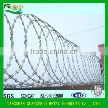 Galvanized razer wire for fencing