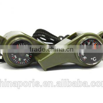CAMPING WHISTLE FOR EMERGENCY WITH THERMOMETER AND HUMIDOMETER photo-3