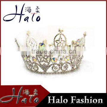 2015 Hot Selling beauty queen metal crowns