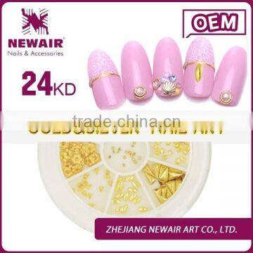 Newair fashion 24KD wholesale alloy nail art kit