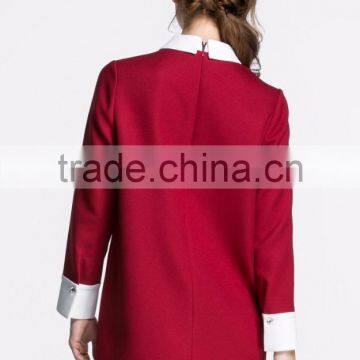 Women Fashion Dresses Winter 2016 Knee Length Dress Patterns photo-6