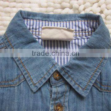 Kid's New Design Fashion Short Sleeve Denim Shirt Clothing Stocklots photo-4