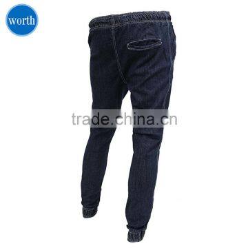 Loose Fit Mens Jeans Denim Jogger Pants Stretch Elastic photo-2