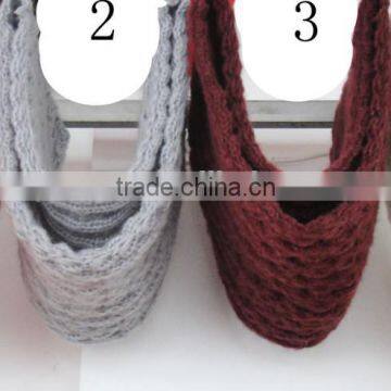 Fashion lady knitted acrylic fantastic crochet scarf