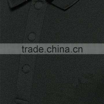 Slim Men Black Custom 100%cotton Man Polo T-shirt