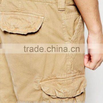 2016 Men's Burmada Style Khaki Twill Cotton Cargo Shorts photo-4