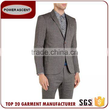 2017 Hot New Products Patch Pocket Fashion Polyester Viscose New Design Business Men Suit Custom photo-5