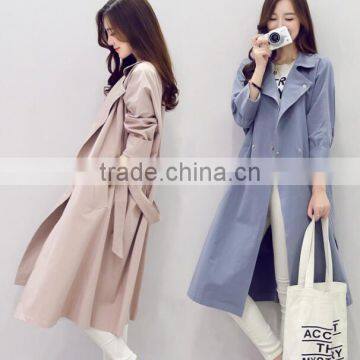 Zm35728a Fashion Autumn Women Boutique Long Trench Coat for Wholesale photo-2