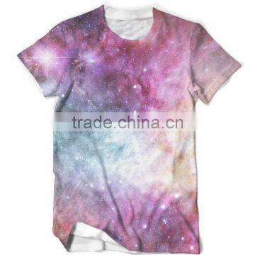 galaxy sublimation t-shirt, cheap fashion sublimation tee