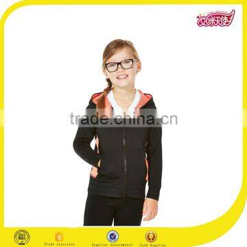 Girls Dri Fit Black Gym School Uniform Blank Hoodies With no Lable Hoodies Kids School Uniform