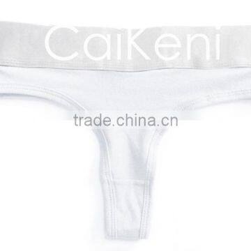 OEM Customized Your Own Brand Logo Design on Elastic Silver Band High Cut G-String Hipster Cotton Lady Boxer Briefs Women Briefs photo-4