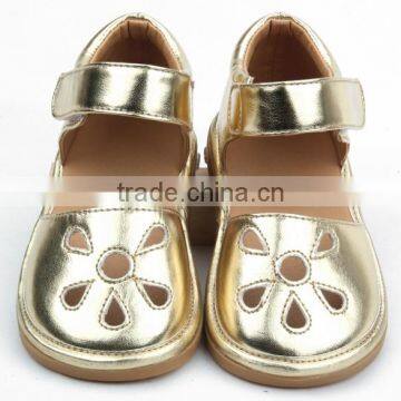 Toddler shoes outdoor squeaky shoe PU leather kid shoes sandal