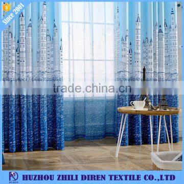 Mediterranean Style Drapes Marine Style Printed Curtains Fabric For Kid photo-2