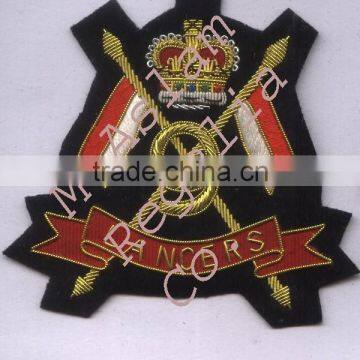 Hand Embroidery Badge, 9th Queen's Royal Lancers