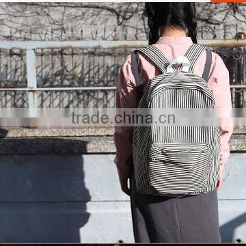 China wholesale stripe school backpacks stock