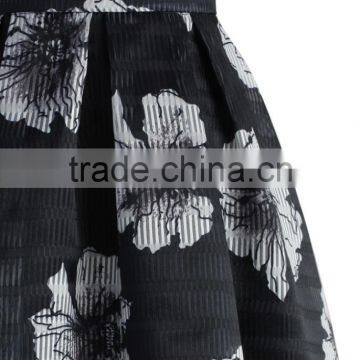 2016 Guangzhou Shandao Hot Selling Summer New Arrivals Casual Knee Length Ruffle A Line Printed Models Girls Skirts photo-3