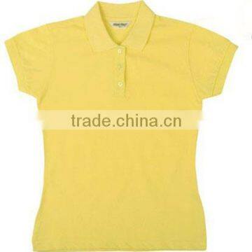 100% Pique Cotton Women Classic Solid Color Blank Polo T-shirts for Printing photo-4