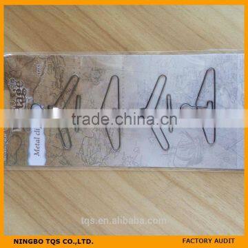 Funny Hanger Shaped Paper Clip New Design /Flat Metal Paper Clip photo-3