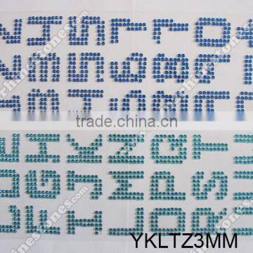 3MM Acrylic Rhinestone Stickers Numbers Pattern Sticker Decal For Decoration photo-4