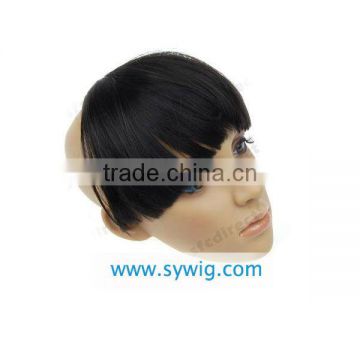 natural black synthetic long hair fringe