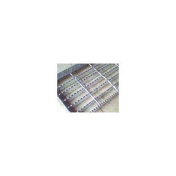 welding Stair Tread Steel Bar Grating anti-corrosion with hot dipped zinc coat