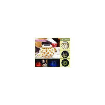 Beautiful Glass Colorful Solar Powered Sensor Light With 1.2v 600mah Nimh Batteries