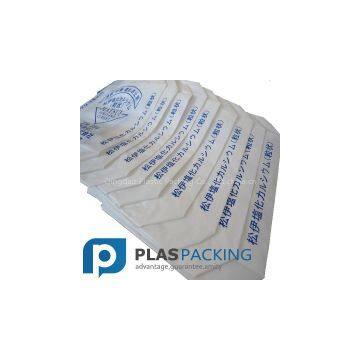 Side-gusset block bottom pe valve bags for packing