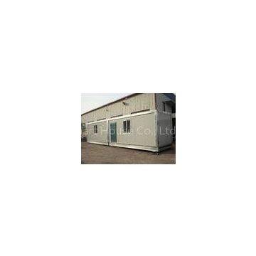 Two Story Prefabricated Container Houses , Flat Roof House