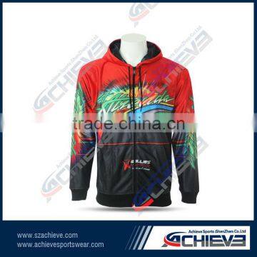 Fashion full zip hood long wholesale custom sweatshirt Hooded Sweatshirt for Men`s Custom