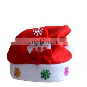 Hot sale custom plush unisex cute funny christmas hat for adults children