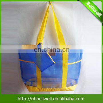 new products 2016 Shoulder Mesh PVC Beach Bag China Supplier