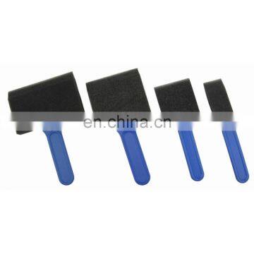 PP Box Packing 8 Piece Plastic Handle Flat Flexible Poly Foam Bevel-tipped Brush Set