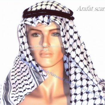 Arafat Jacquard Scarf / Arab Tassels Scarf / Muslim Hijab Scarf / Arabian Shemagh photo-2